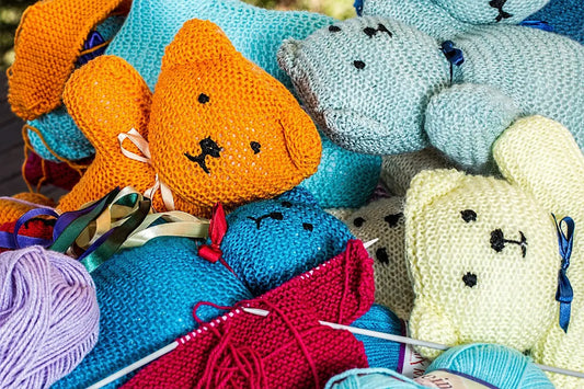 Hand-Knit Teddy Bear-al-test-sg