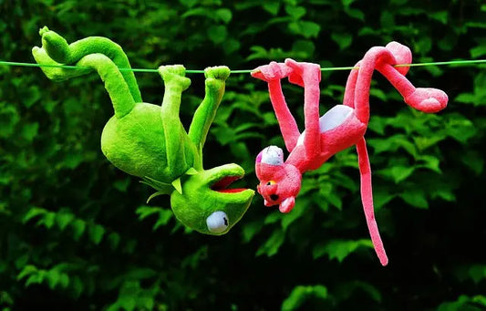 Kermit and Pink Panther Plush Toys-al-test-sg